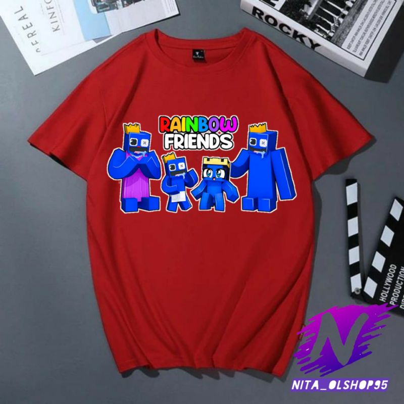 kaos anak rainbow friends baju anak rainbow friend roblox terbaru minecraft