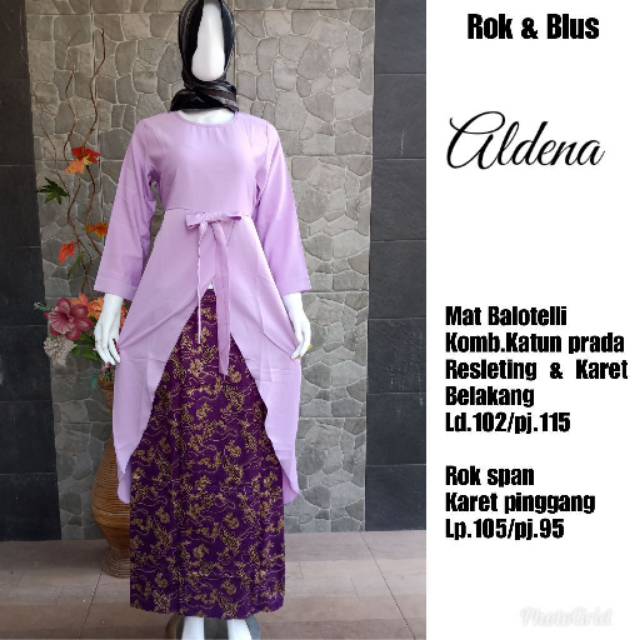 Setelan rok batik & blus