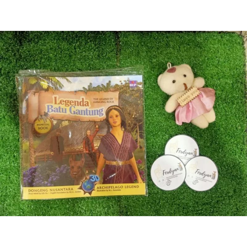 Buku Seri Dongeng 3D Nusantara: Legenda Batu Gantung Lilis Hu Buku anak Buku pengatar Tidur Buku Don