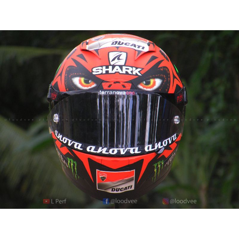 Stiker Visor Helm Jorge Lorenzo 99 - Helm Shark