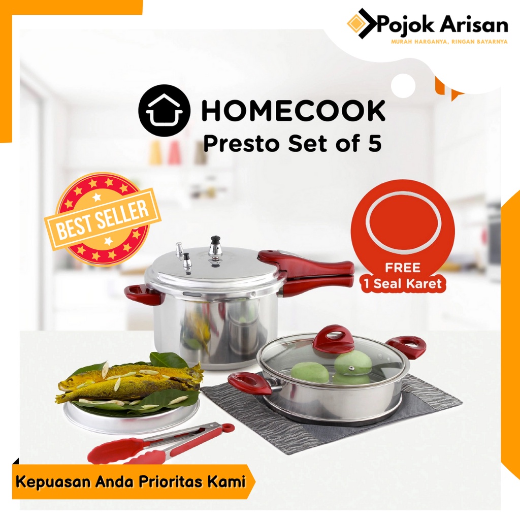 [Homecook] Panci Presto Set Of 5 / Presto / Alat Presto