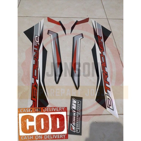 LIS DECAL STIKER KLX DTRACKER NEW WARNA PUTIH HITAM MERAH