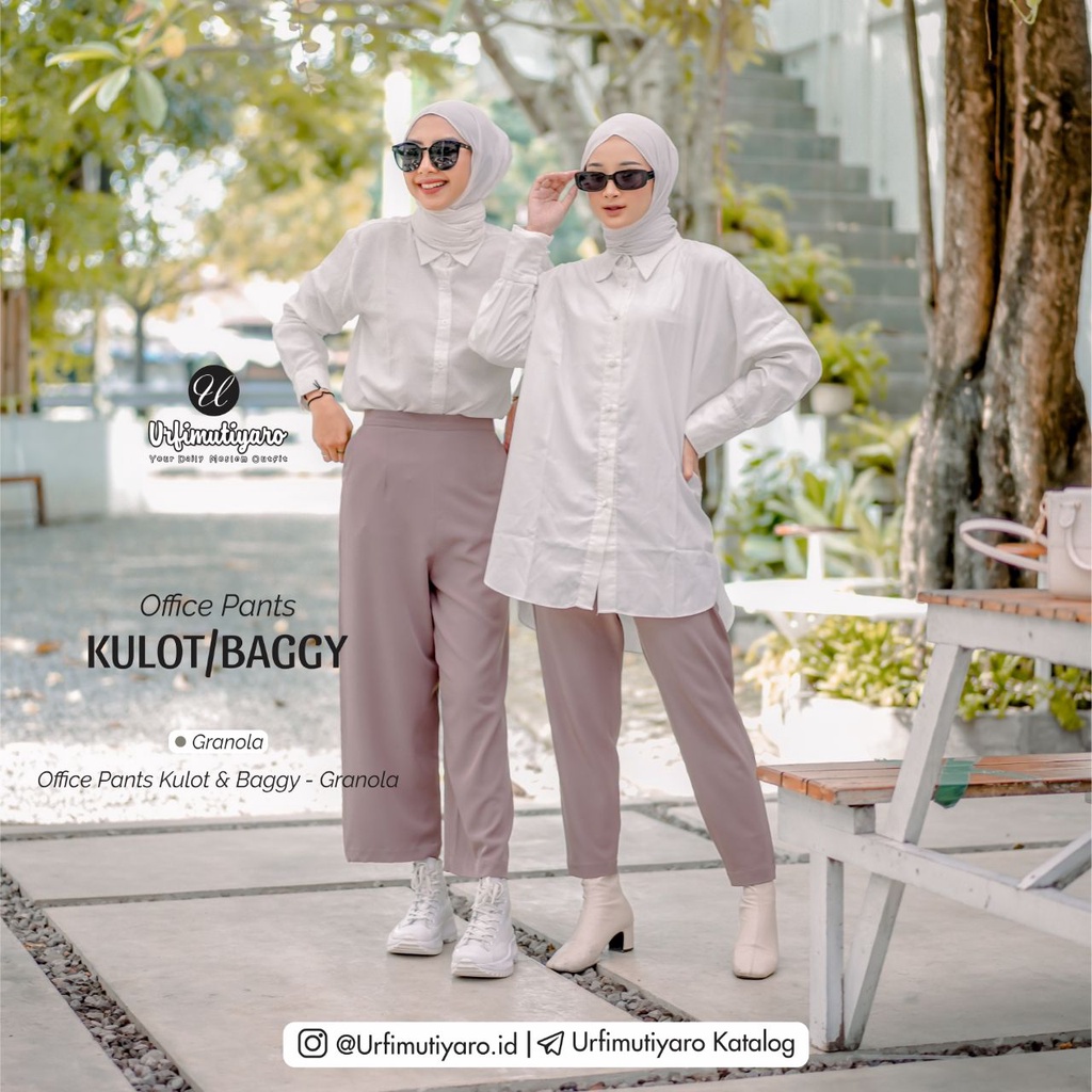Office Pants Celana Kantor Nyaman Pilihan Kulot dan Baggy Urfimutiyaro
