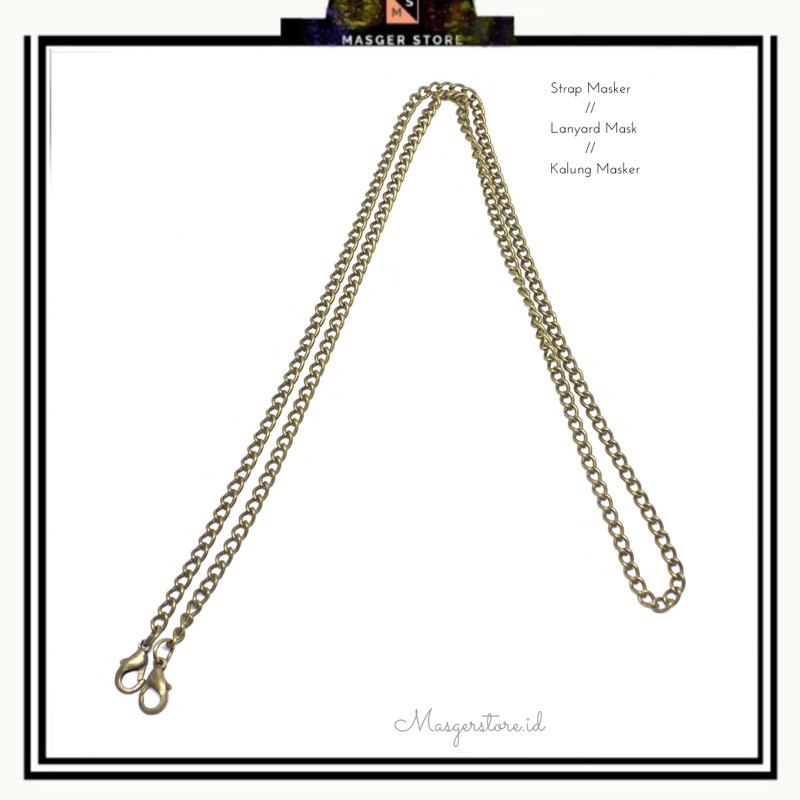 Kalung Strap Masker Tali Masker Kalung Mask Chain-Chain Hunter Premium