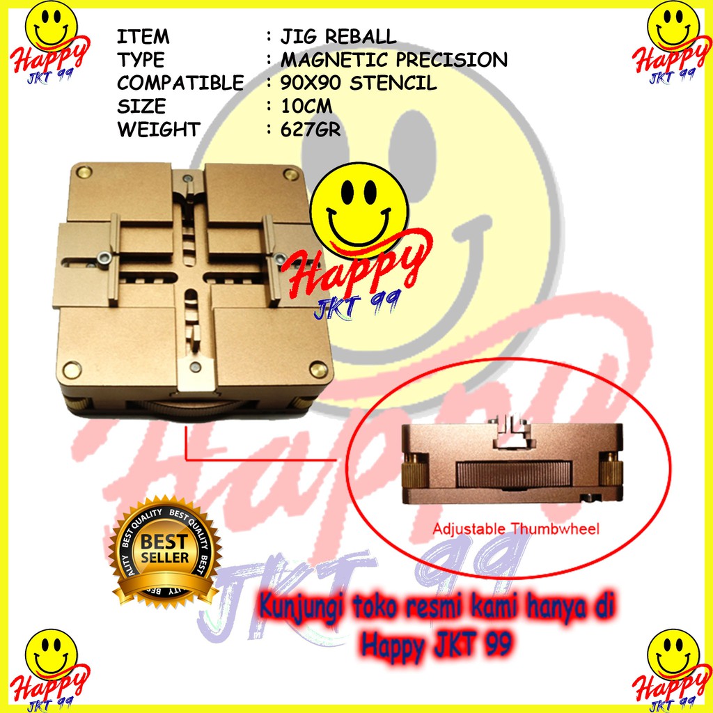 [ HAPPY JKT 99 ] REBALLING STATION JIG HONTON R90 GOLD PS3 MAGNET 90X90 80X80 ORIGINAL