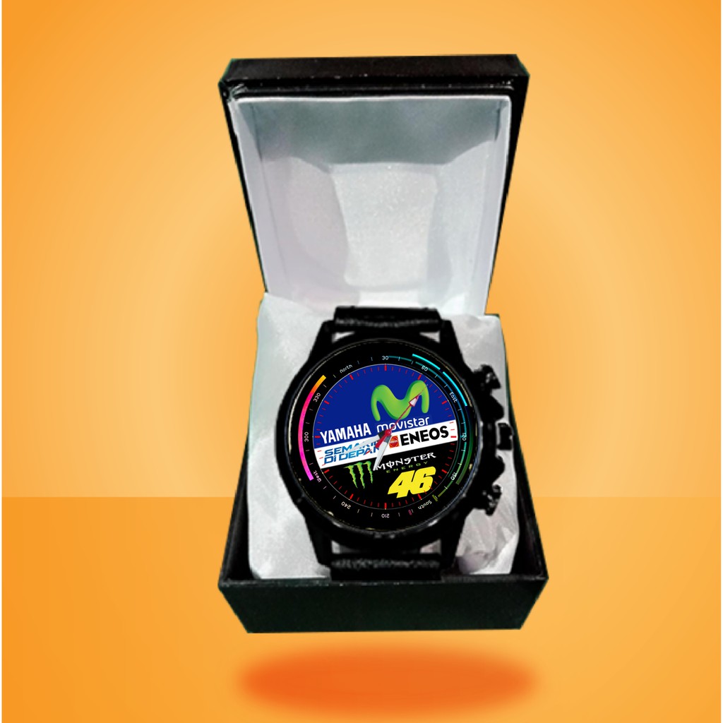 JAM TANGAN VALENTINO ROSSI VR46  MOVISTAR CUSTOM KEREN TERBARU 01