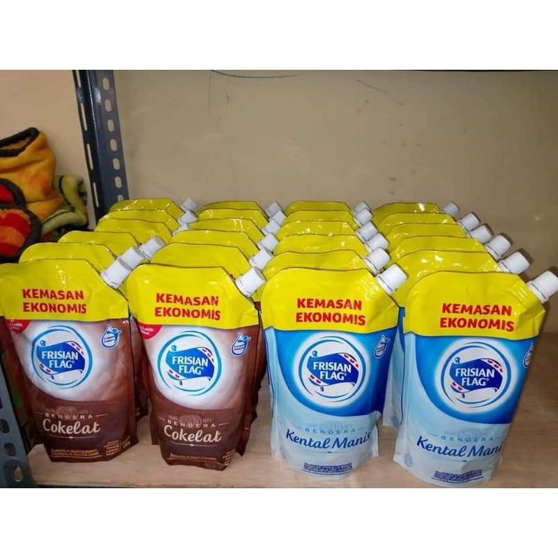 

SUSU FRISUSU BENDERA KENTAL MANIS POUCH KEMASAN BESAR susu frisian flag kental manis
