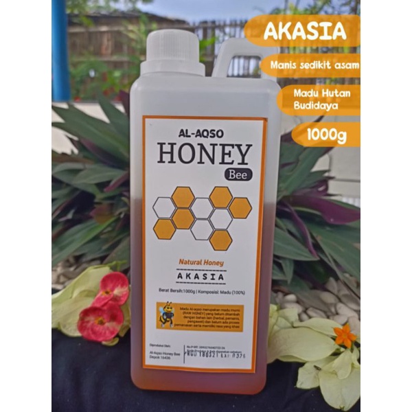 

Al-Aqso Honey Bee Madu Murni Nektar Akasia 1.000 gr ( Drigen )