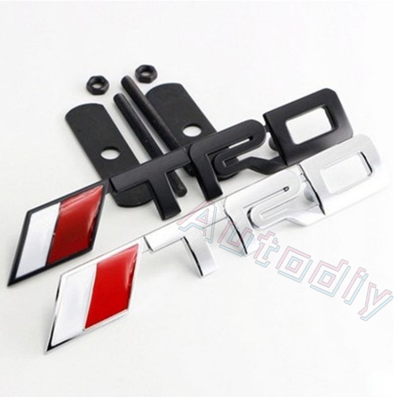 1x TRD Sport Side Fender Papan Nama Bagasi Belakang Emblem Badge Stiker TRD Kisi Depan N Bonet Emblem Stiker Untuk Toyota Auto Decal