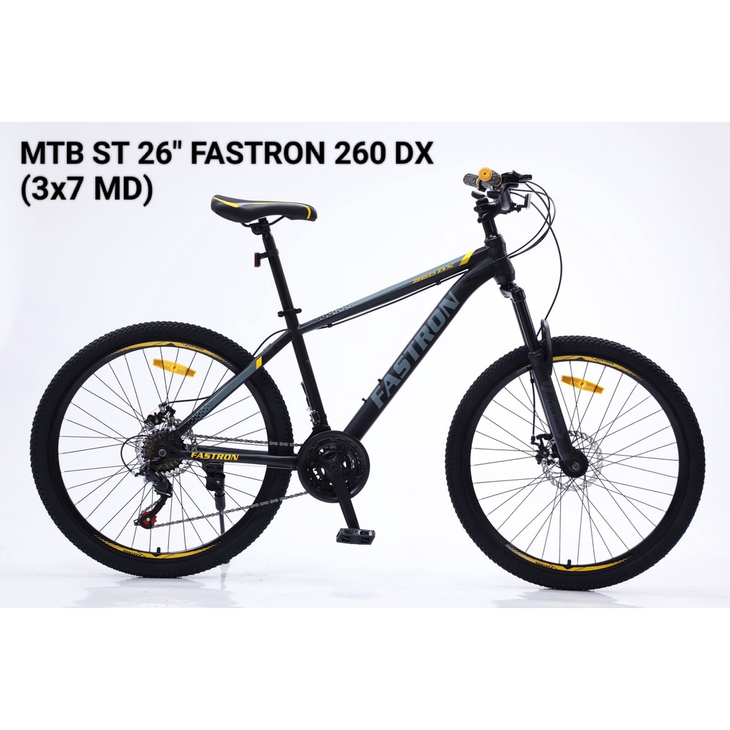 SEPEDA GUNUNG MTB 24&quot; DAN 26&quot; FASTRON MTB F260 DX (3X7 MD)