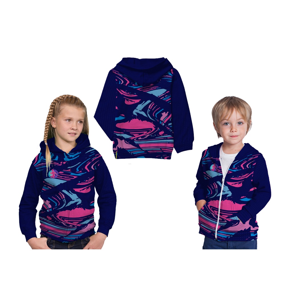 Jaket Hoodie Kids Zumba Aerobic Sport Wear Full Printing Free Custom Nama 03