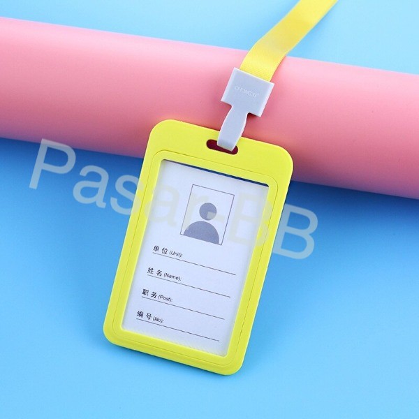 Name Tag 2-SISI BOLAK BALIK ID Card Holder / Panitia / Gantungan Kartu Nama/ Tali Id card Nama