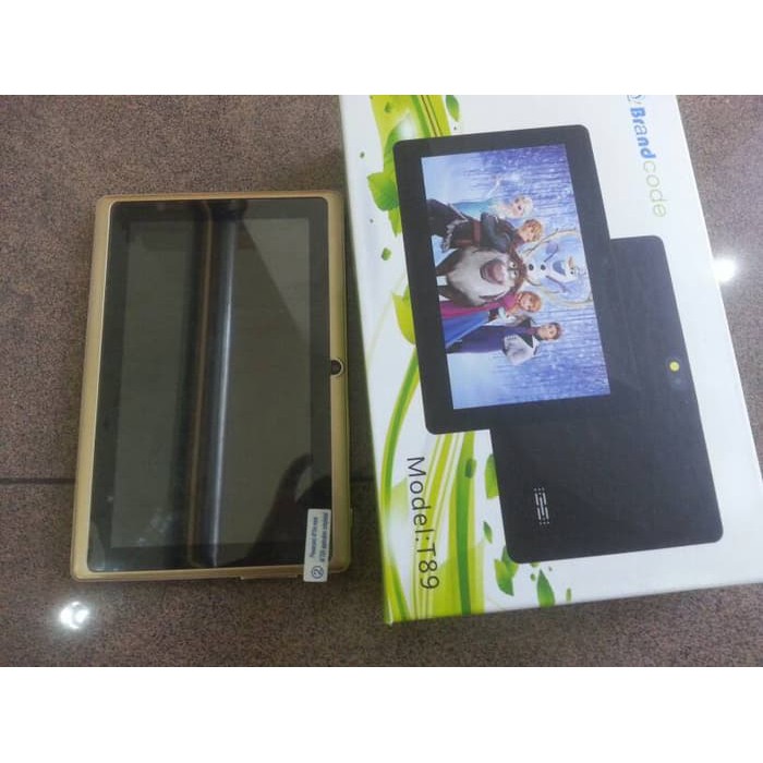 BRANDCODE T89 TABLET WIFI GOLD EDITION RAM 512 ROM 8GB termurah