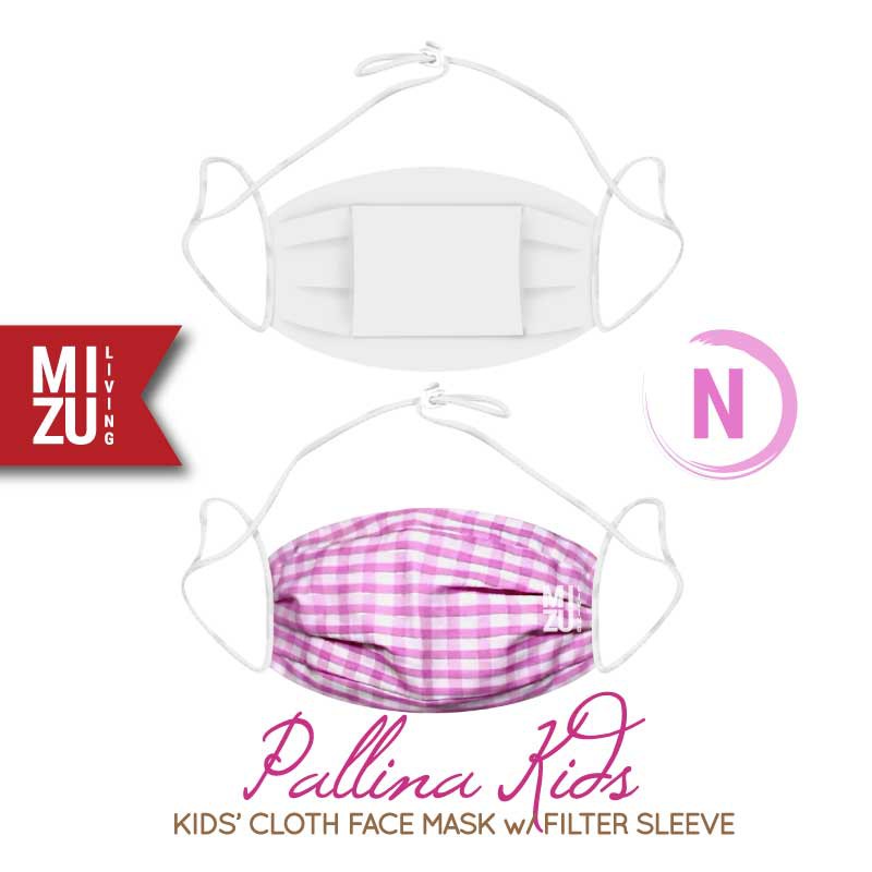 [SALE] MIZU PALLINA KIDS Cloth Face Mask Masker Anak Kain Corak 3 Ply Sarung Filter NON-MEDIS-N