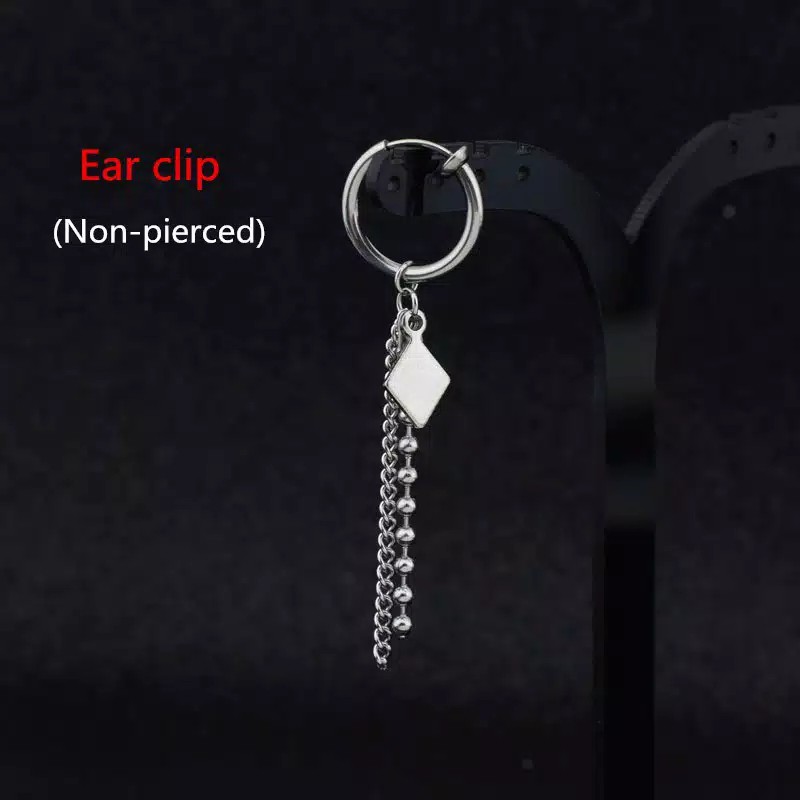 EE0466 - Anting JEPIT Tanpa Tindik Pria Wanita Kpop Korea BTS EXO GOT7