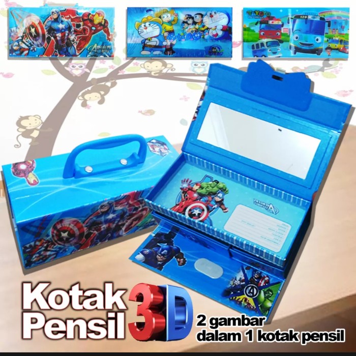 

Jualan Kotak Pensil 3D/Kotak Pensil 3 Tingkat 1 Kotak Hot Sale
