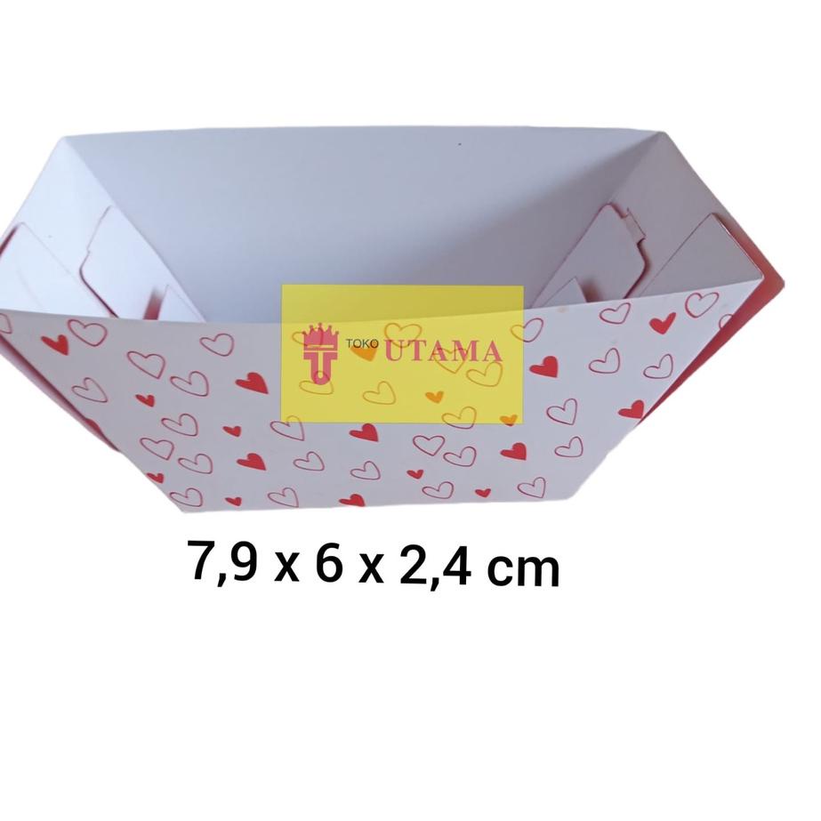 

Hot Sale - 100 pcs Box Kentang Goreng / Dus kentang Putih Tul Tul Merah