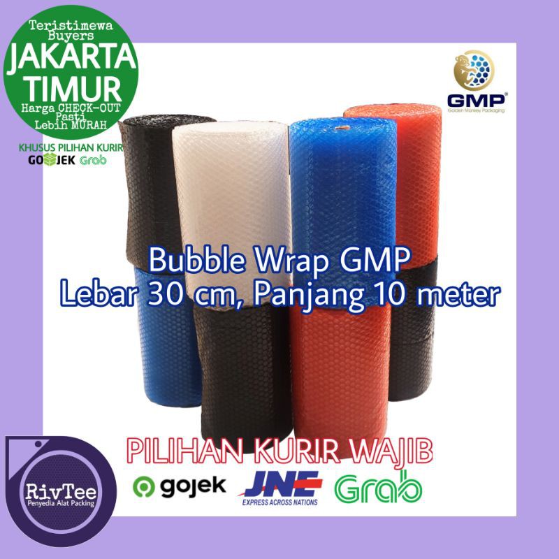 

Bubble Wrap Meteran 30 cm x 10 meter Plastik Bubblewrap GMP 3.0 Repacked