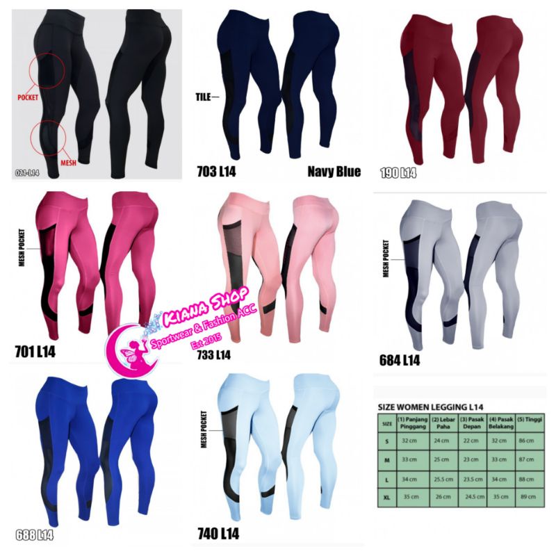 Legging Panjang Sixpack (Ready & PO)
