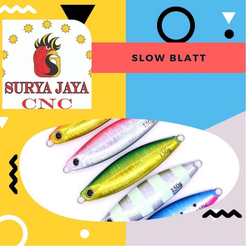 Cetakan Metal Jig SLOW BLATT 150,200,250,300 gram