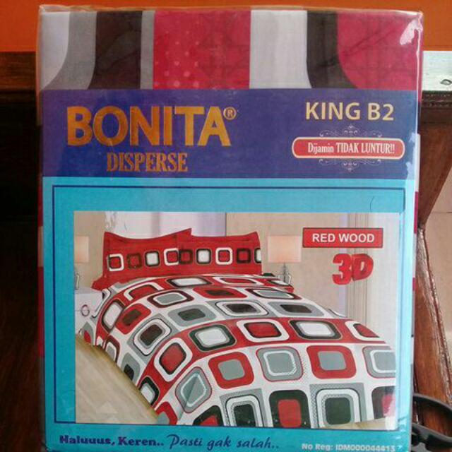 Sprei Bonita 3d Uk 180x200 Motif Brown Rose