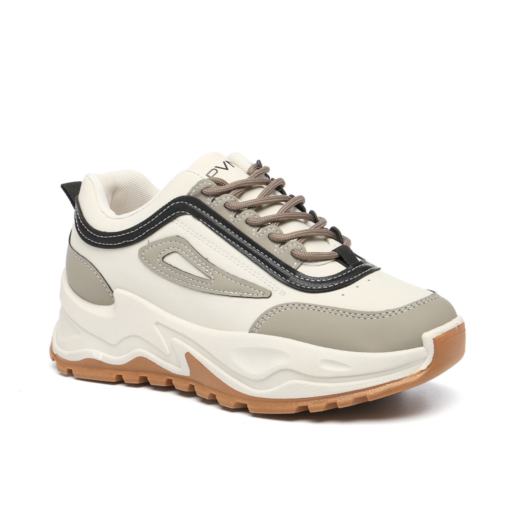 Hyemi Sepatu Sneakers Wanita Putih Sport Shoes Cream 606