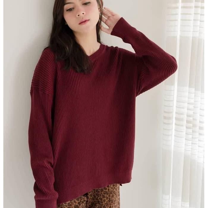 Zelline Official Atasan Rajut Wanita Lisdia Sweater