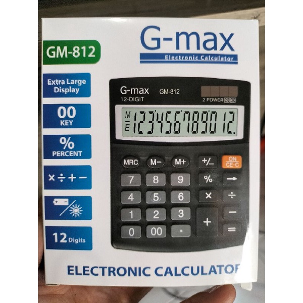 (Murah) Kalkulator G-max GM-812 / Kalkulator 12 digit / Kalkulator Mini / Kalkulator Murah