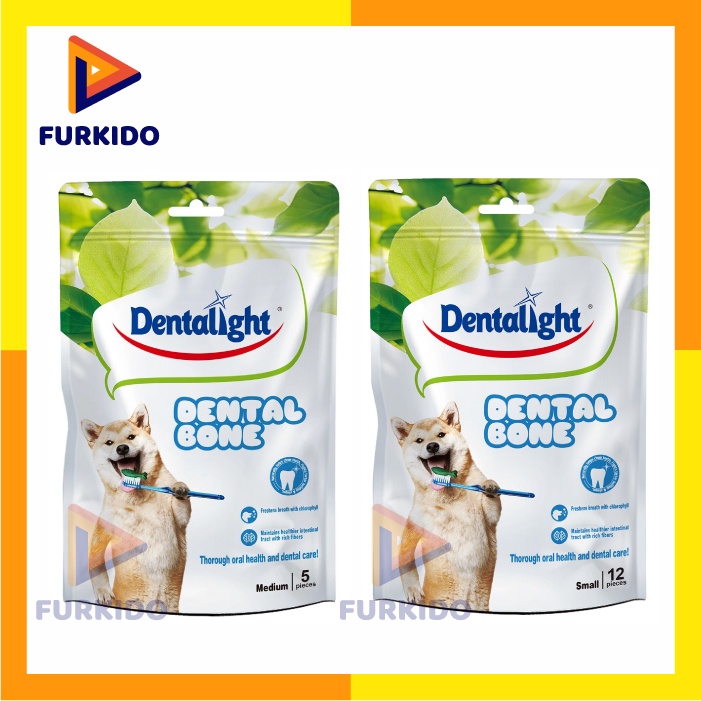 Dentalight Dental Bone Small 90 Gr Snack Anjing / Dog Treats / Camilan