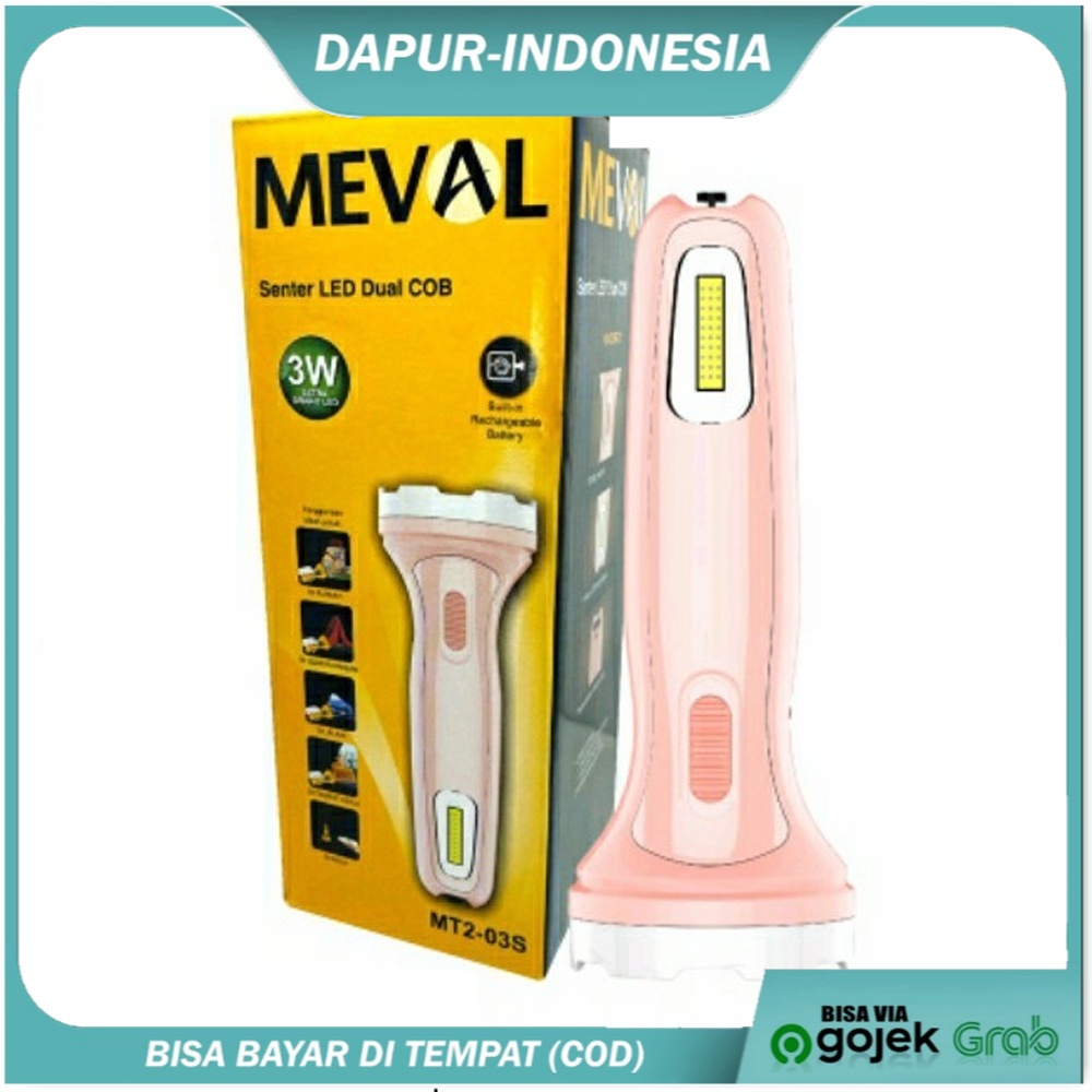 Lampu Senter Tangan Meval 3Watt MT2-01S NEW