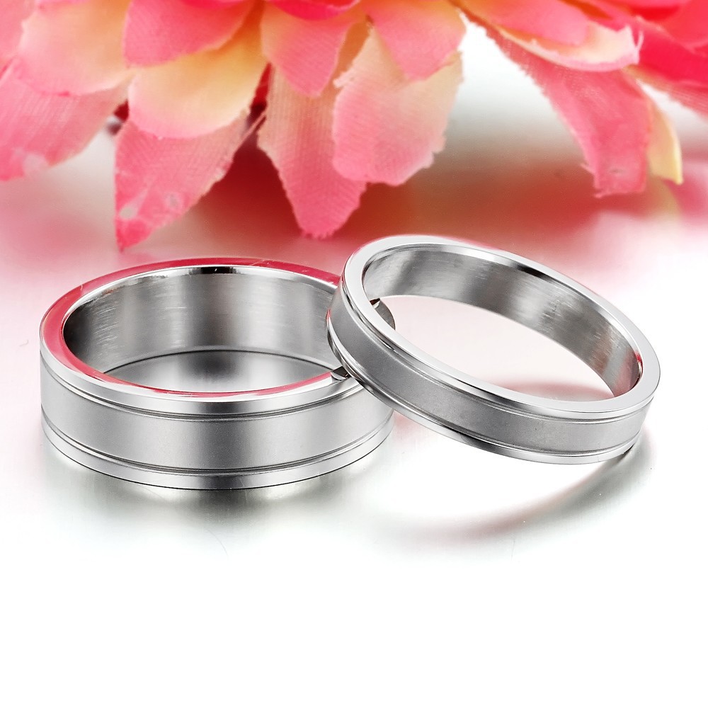 SALE / OBRAL Cincin Couple Titanium / Cincin Couple Ring / Couple Pasangan / Cincin Tunangan C054