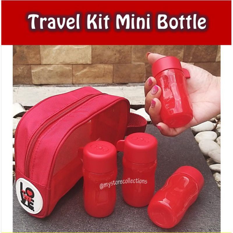 Travel kit mini bottle set / satuan tupperware