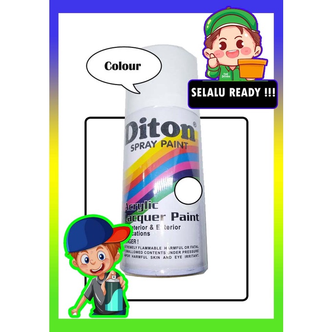 Diton White 840 Diton Putih Cat Semprot Aerosol Paint 300cc Spray Putih Kilap Pylox White Gloss Pylo