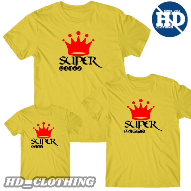 Kaos Couple Keluarga Super Dad Size S - XXL &quot;HDCLOTHING&quot;