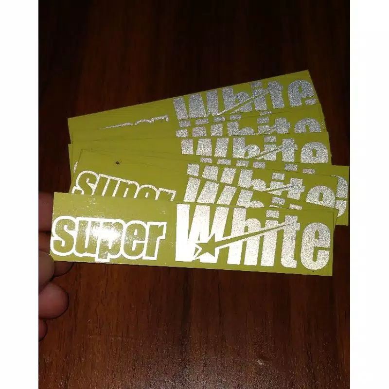 

STICKER SUPER WHITE CUTTING