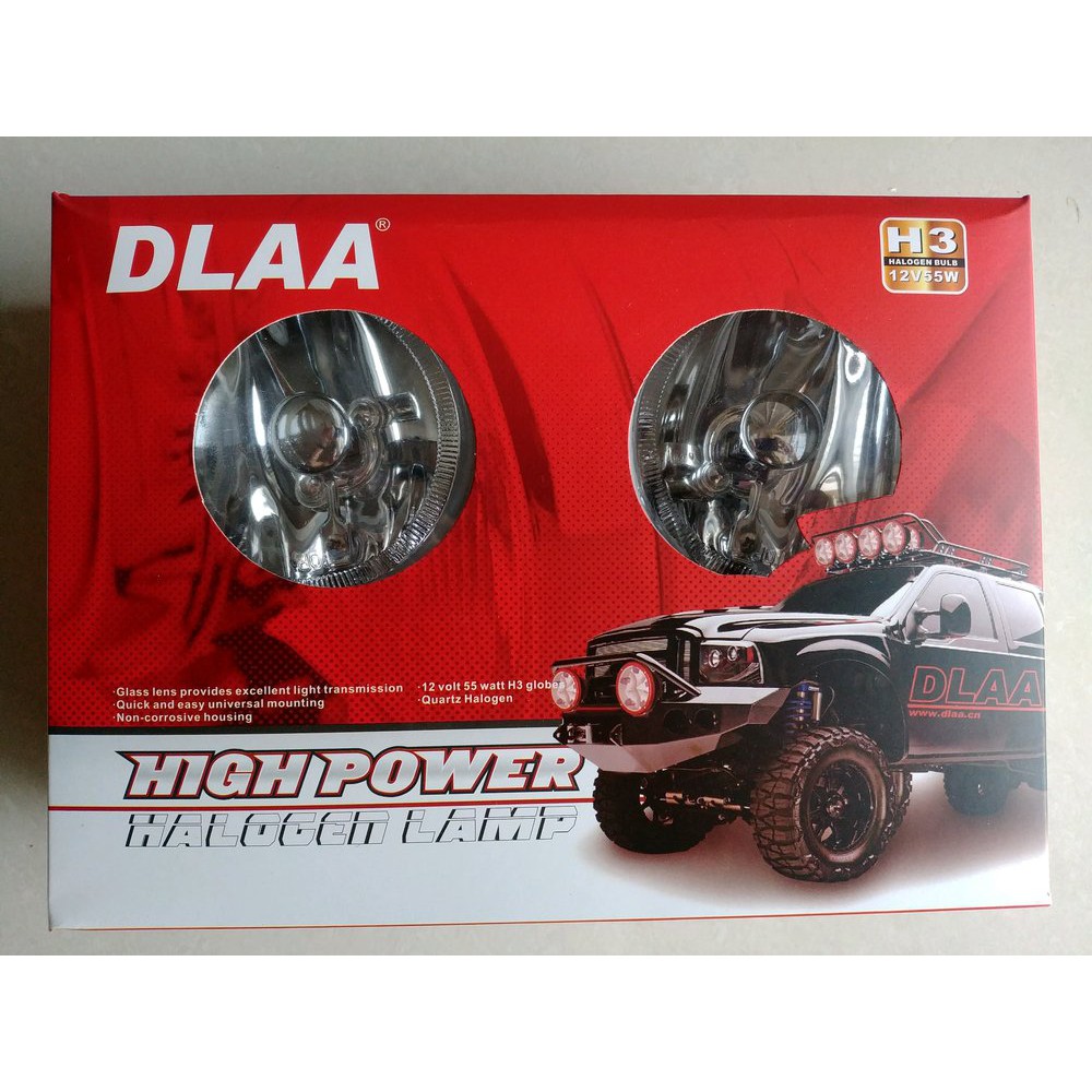 foglamp Bumper lampu kabut sorot depan bulat universal merk dlaa 1600 putih clear toyota avanza / xenia 2004 sampai 2008 2007 2006 2005