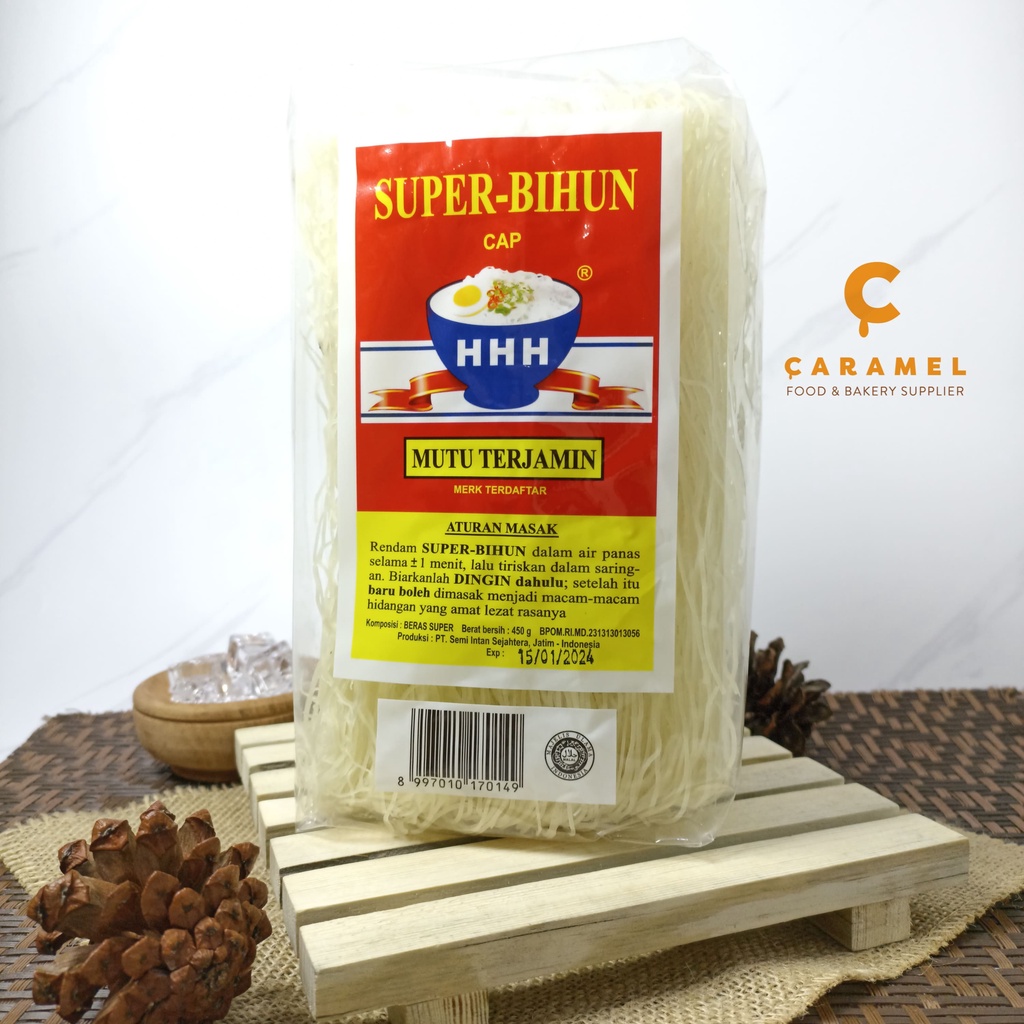 

Super Bihun Cap HHH 450gr - BIhun Beras -Super Bihun - Bihun - Mie - Bihun Halal