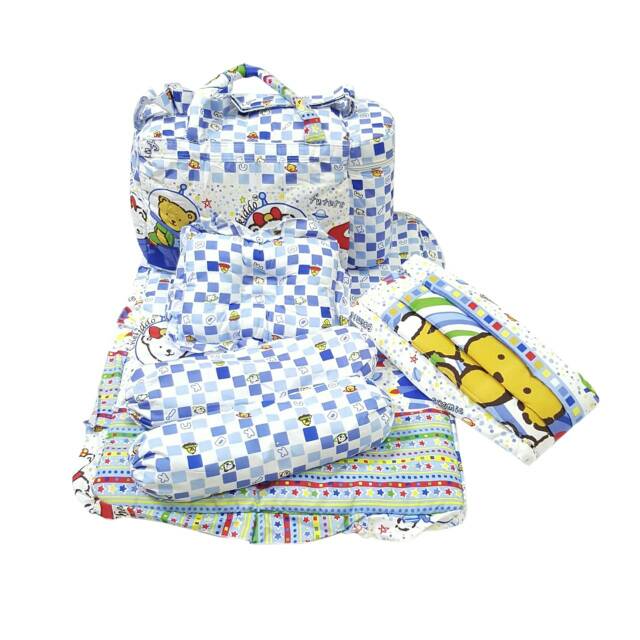 Promo !! CHEKIDO-MATRAS BAYI 4IN1 GIFT SET CHEKIDO+GENDONGAN/TAS