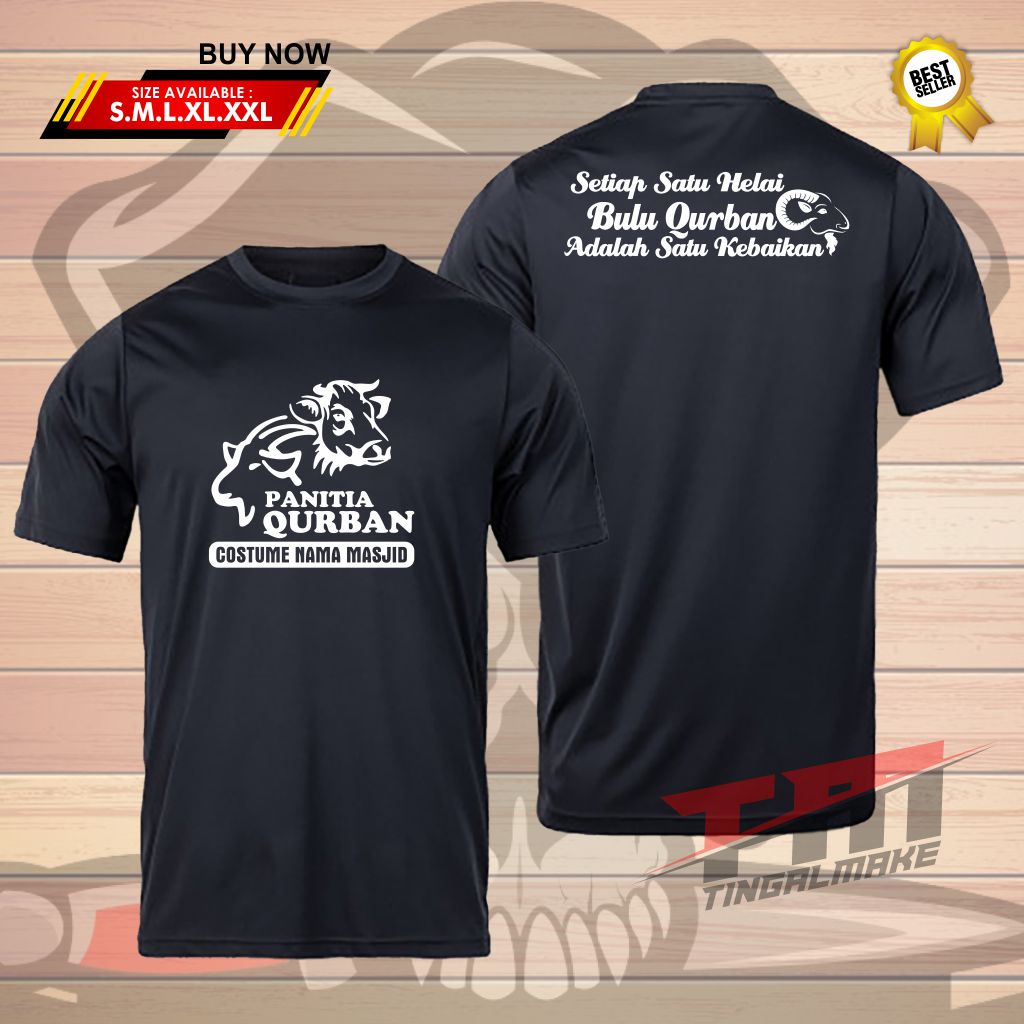 MODEL 4 | COSTUME PANITIA QURBAN TSHIRT | KAOS QURBAN | SABLON SATUAN | TERMURAH - TINGALMAKE