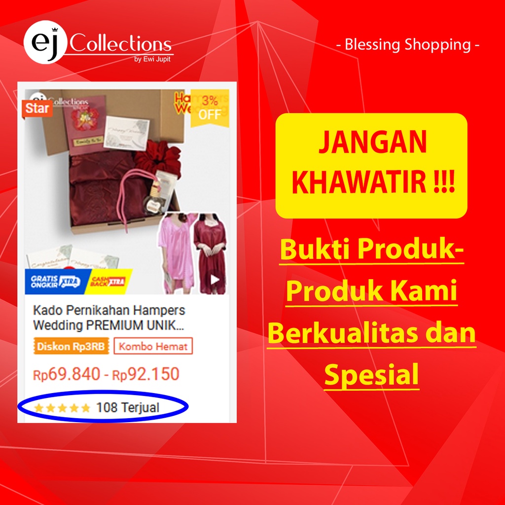 Hampers Wedding Kado Nikahan Lingerie Kado Hadiah Pernikahan Baju Tidur Wanita