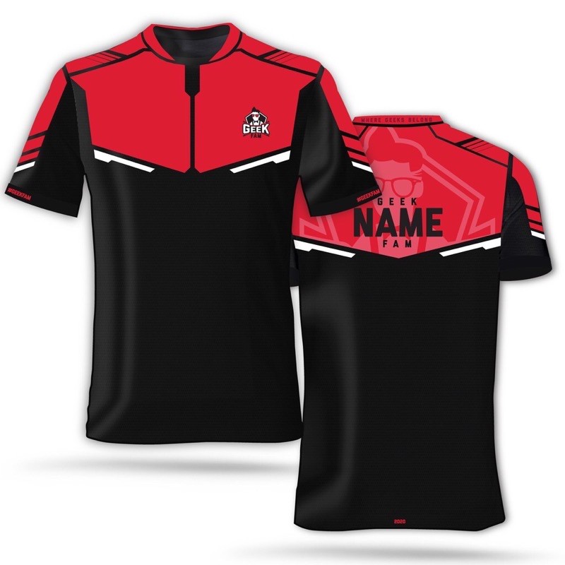 Jersey Geek Fam 2020  Mpl Season 5 Free Custom Name Set