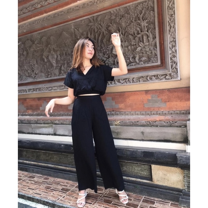 KULOT SET PREMIUM||CROP TOP SET SILANG