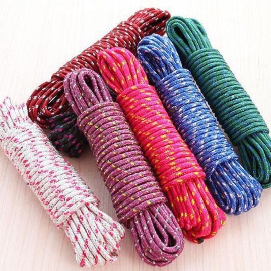 Tali Jemuran Nylon / Tali Jemuran Bahan Nylon 10M / TALI JEMURAN BAJU 10 METER TALI TAMBANG 10 METER SERBAGUNA TALI IKAT BARANG NILON LAUNDRY ROPE NYLON / Tali Jemuran Bahan Tambang 10 meter / Tali Jemuran Baju NILON 10 Meter-Tali Jemuran Nilon Panjang