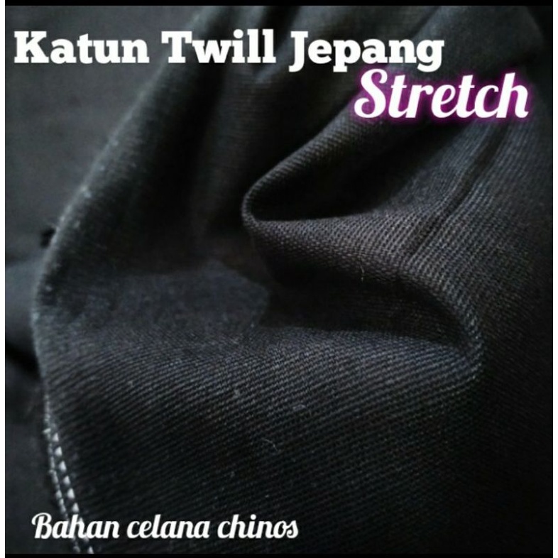 Kain Katun Twill jepang strech chinos