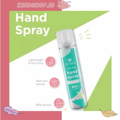 KINDSTORE❤ | EMINA | ALOE VERA ANTISEPTIC HAND SPRAY &amp; GEL