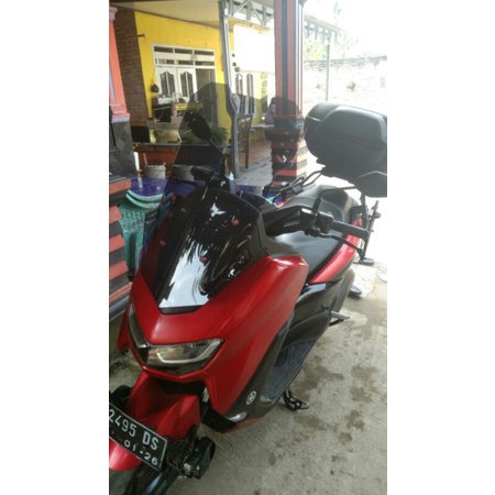 Whinshield visor dan breket serpo NMAX NEW.  NMAX OLD.  VISOR CUSTOM 60CM . Visor nmax tinggi tourin