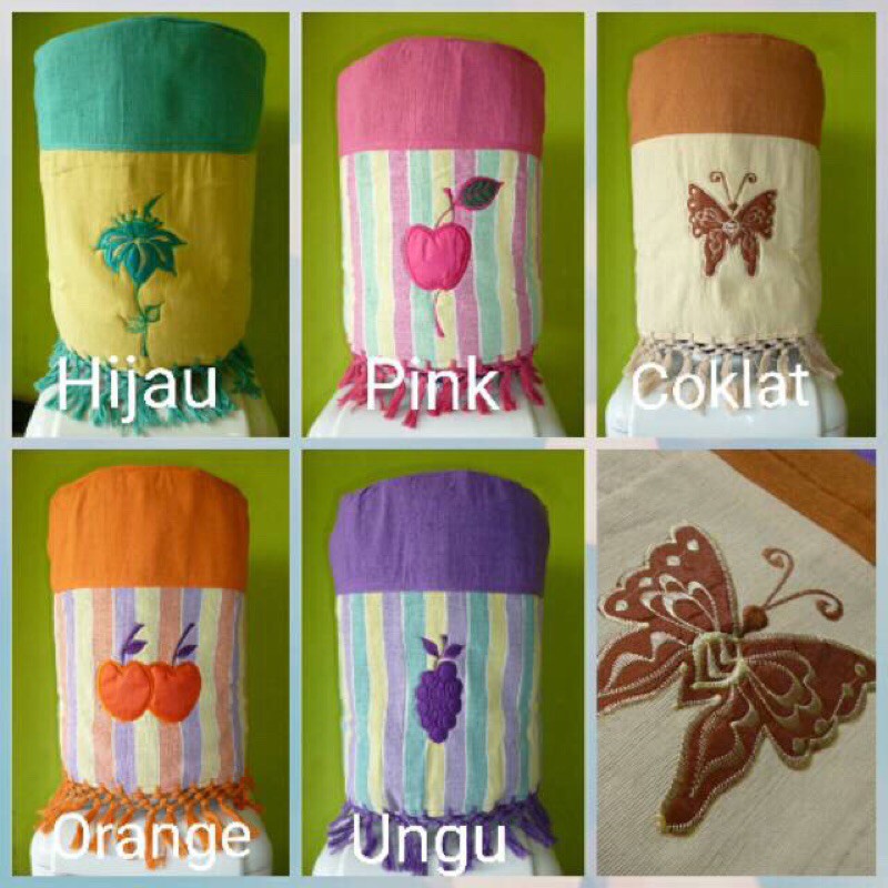 Tutup galon cover galon bahan kain tenun ATBM