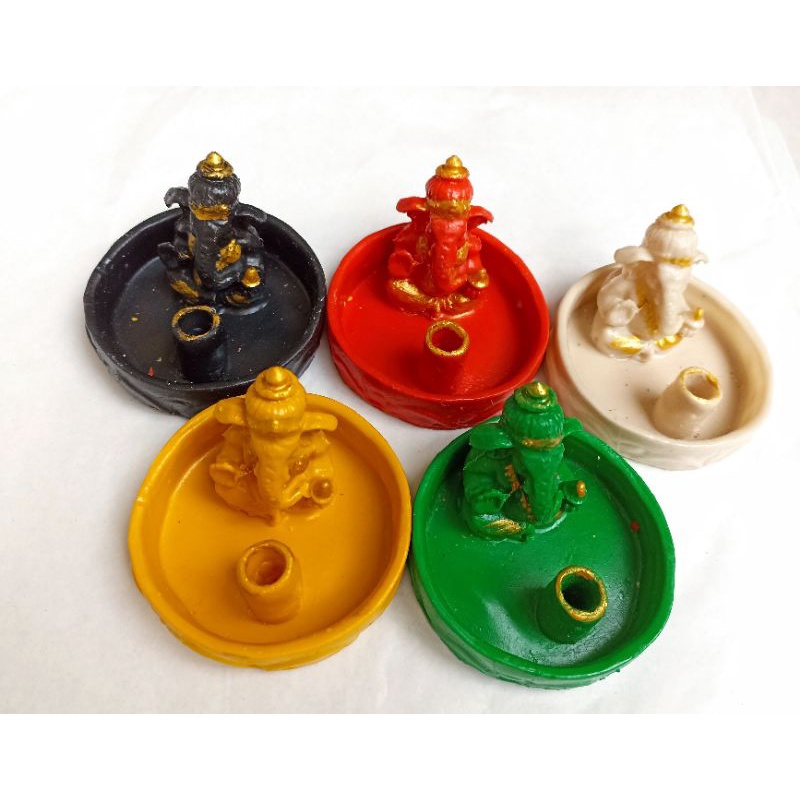 Tempat Bakar Dupa Hio Bentuk Mini Ganesha / Incense Holder Ganesha