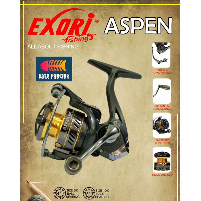 Reel Pancing Exori Aspen 800 / 1000