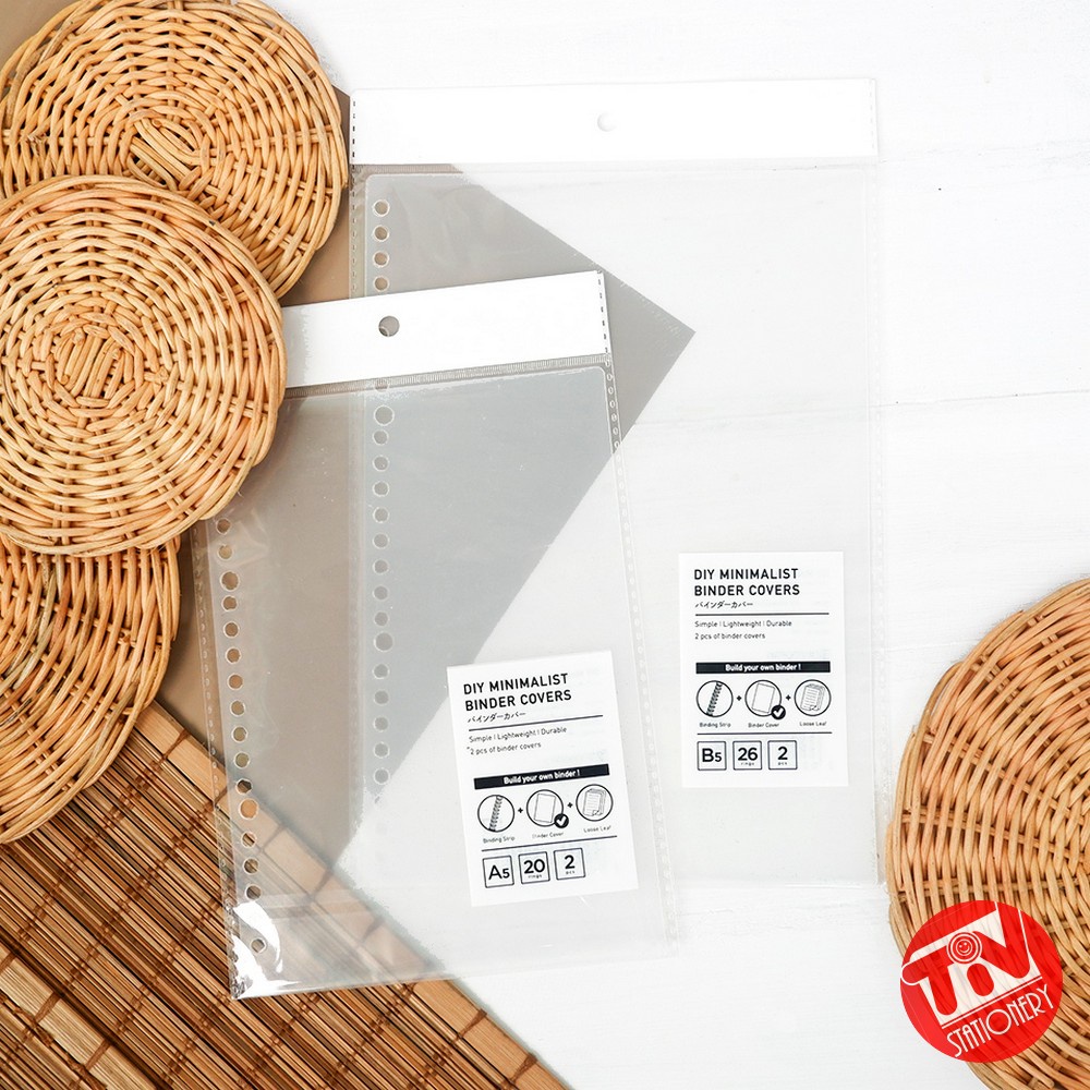 

DIY Plastic Binder Covers | Mika FIlm Doff A5 20 ring (isi 2 lembar)